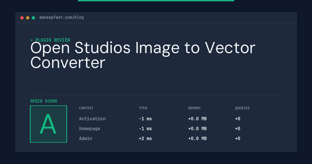 Open Studios Image to Vector Converter - MakeWPFast