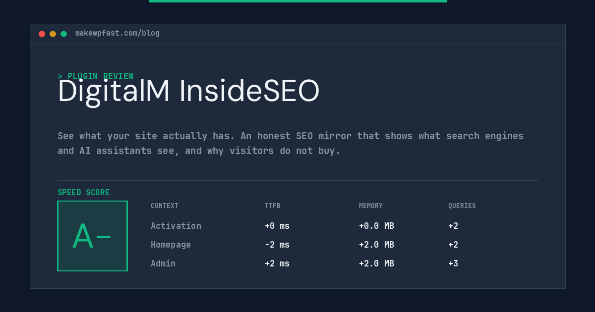 DigitalM InsideSEO - MakeWPFast
