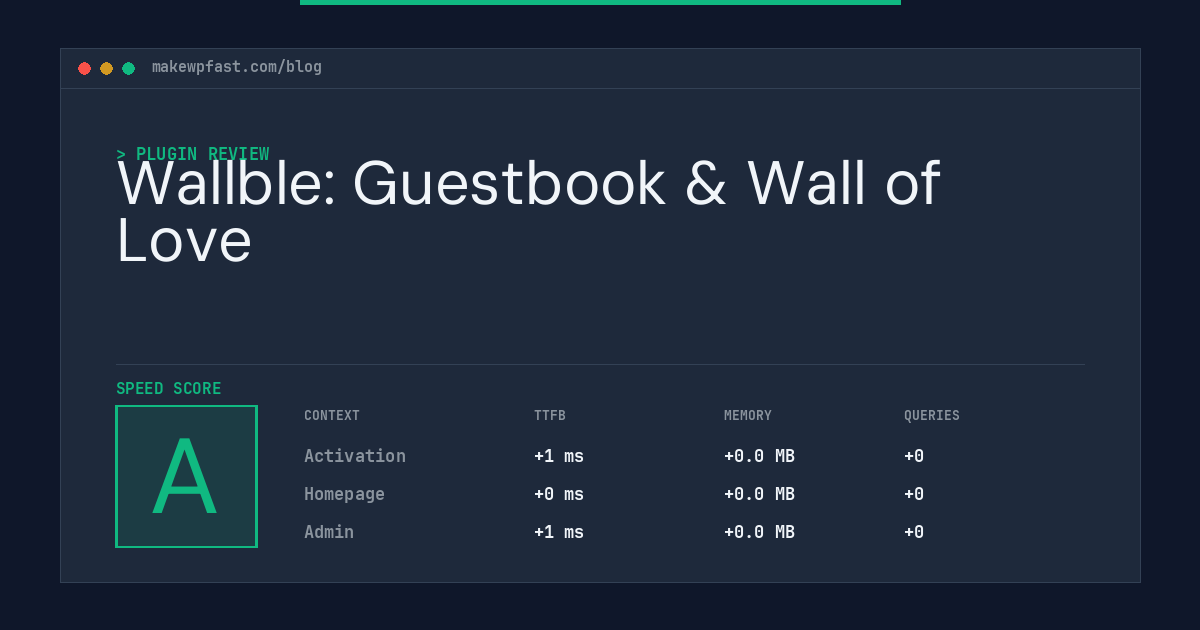 Wallble: Guestbook & Wall of Love - MakeWPFast