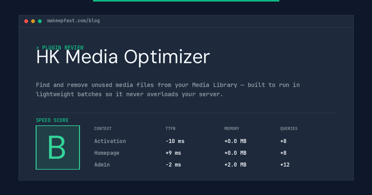 HK Media Optimizer - MakeWPFast