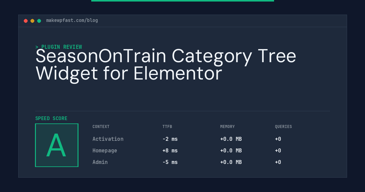 SeasonOnTrain Category Tree Widget for Elementor - MakeWPFast