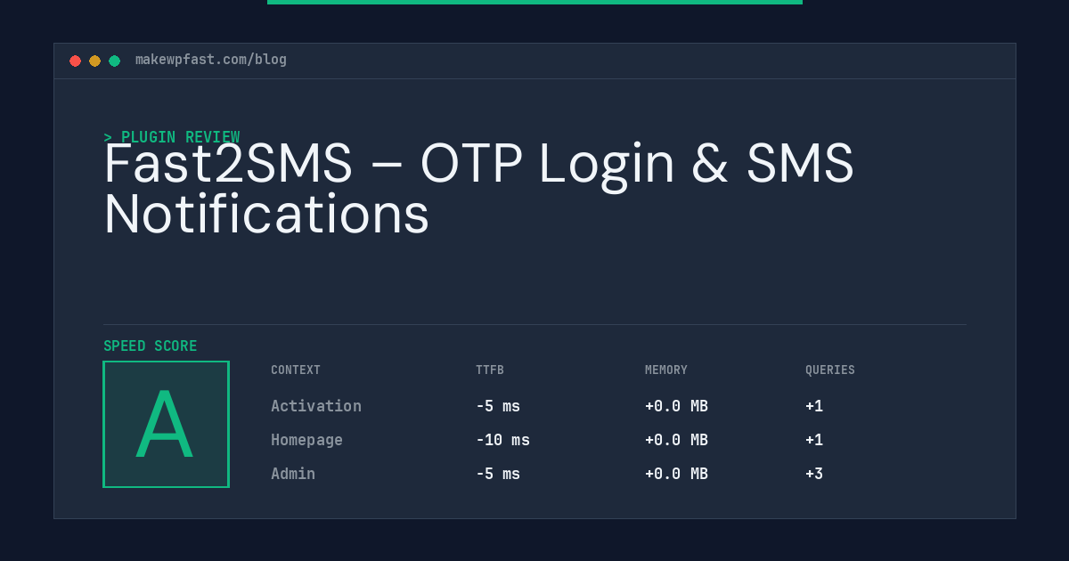 Fast2SMS – OTP Login & SMS Notifications - MakeWPFast