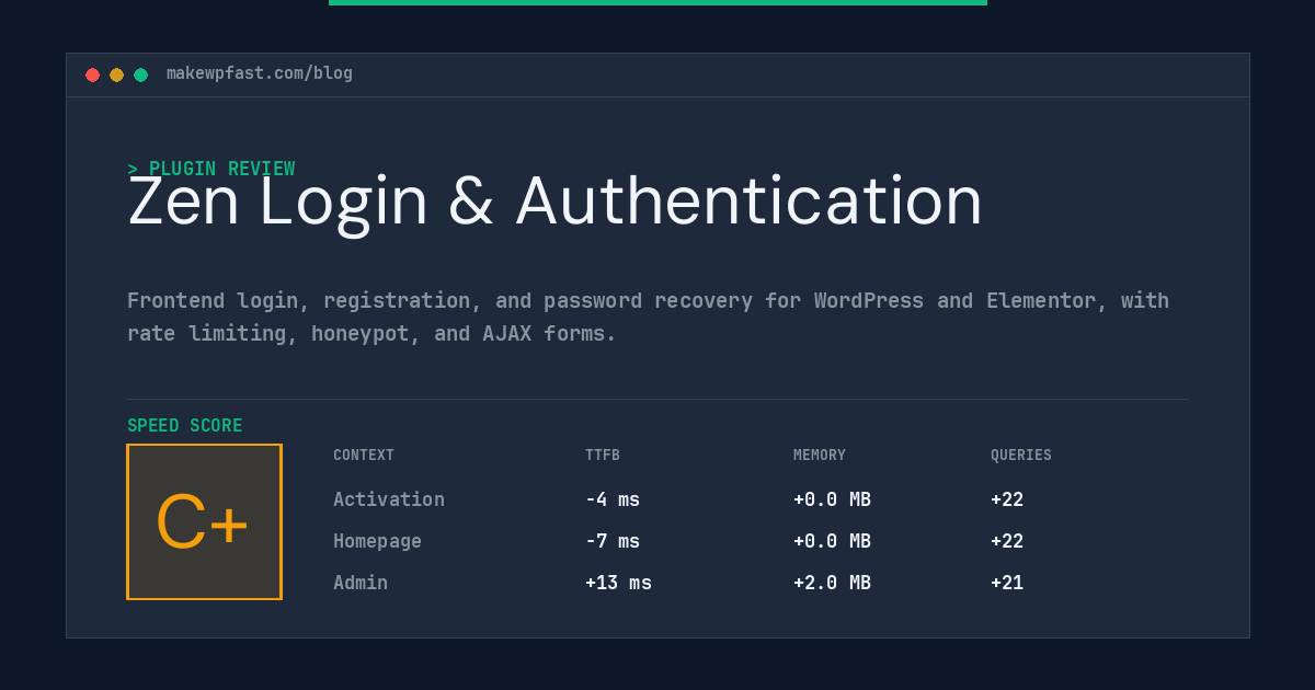 Zen Login & Authentication - MakeWPFast
