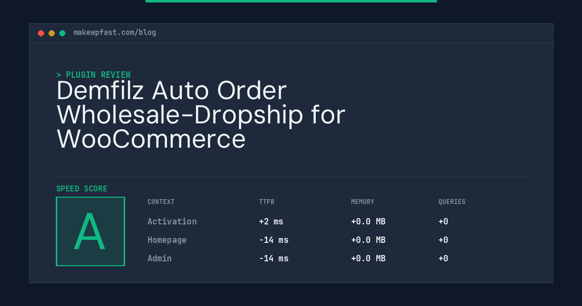Demfilz Auto Order Wholesale-Dropship for WooCommerce - MakeWPFast