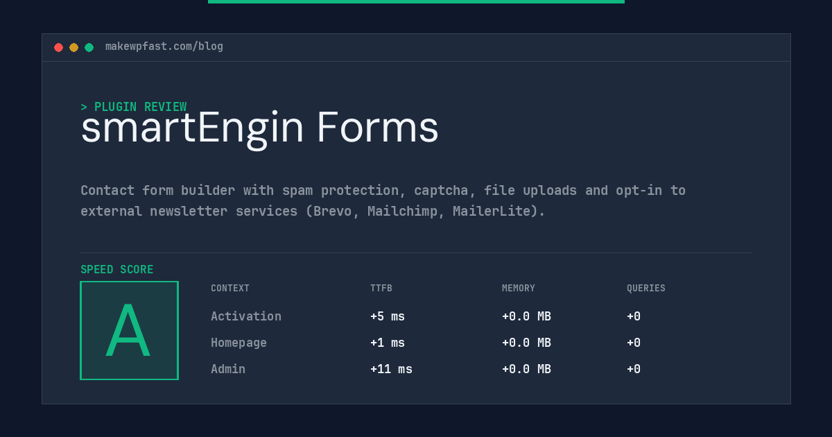 smartEngin Forms - MakeWPFast