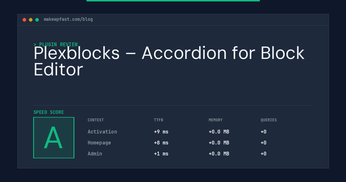 Plexblocks – Accordion for Block Editor - MakeWPFast