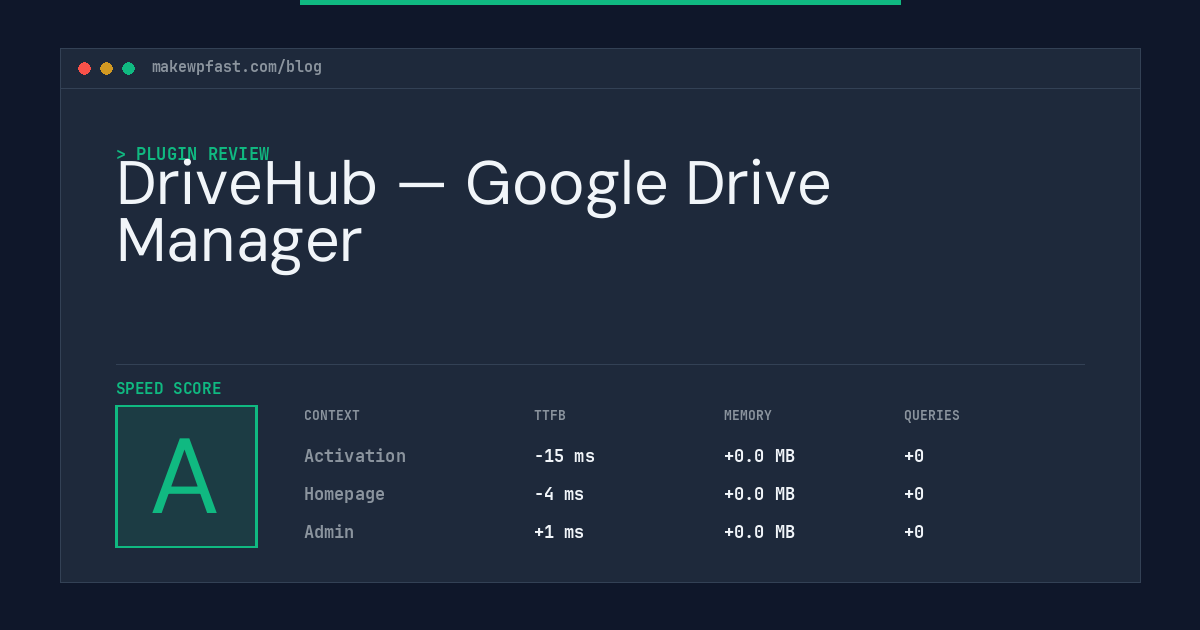 DriveHub — Google Drive Manager - MakeWPFast