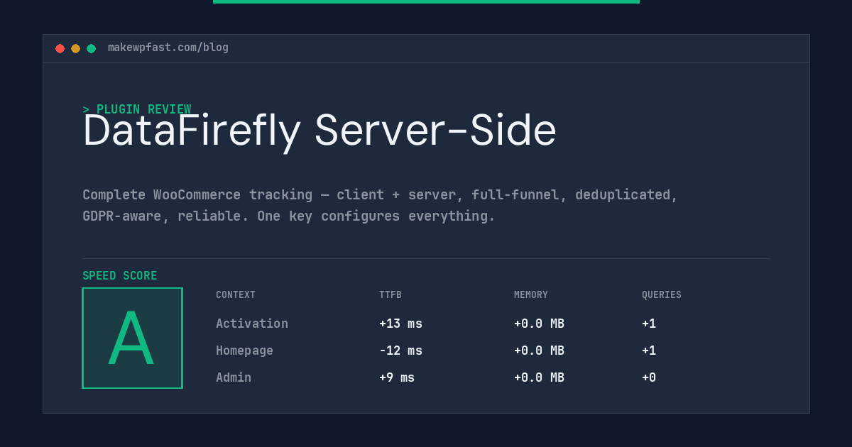 DataFirefly Server-Side - MakeWPFast