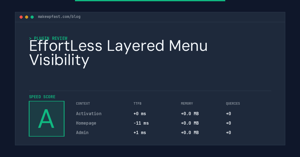 EffortLess Layered Menu Visibility - MakeWPFast