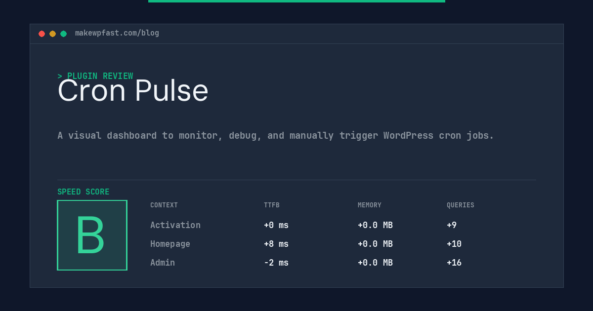 Cron Pulse - MakeWPFast