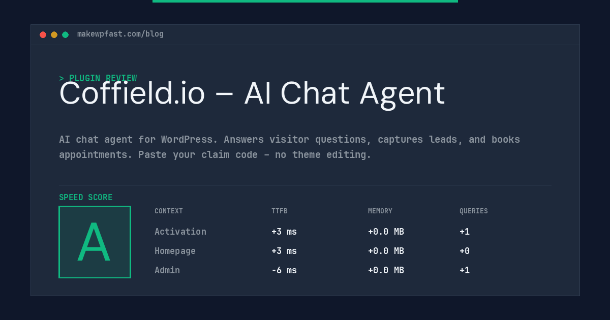 Coffield.io – AI Chat Agent - MakeWPFast