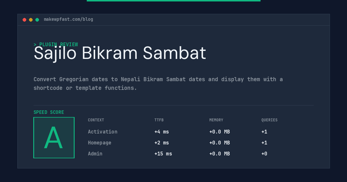 Sajilo Bikram Sambat - MakeWPFast