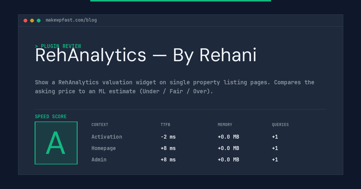 RehAnalytics — By Rehani - MakeWPFast