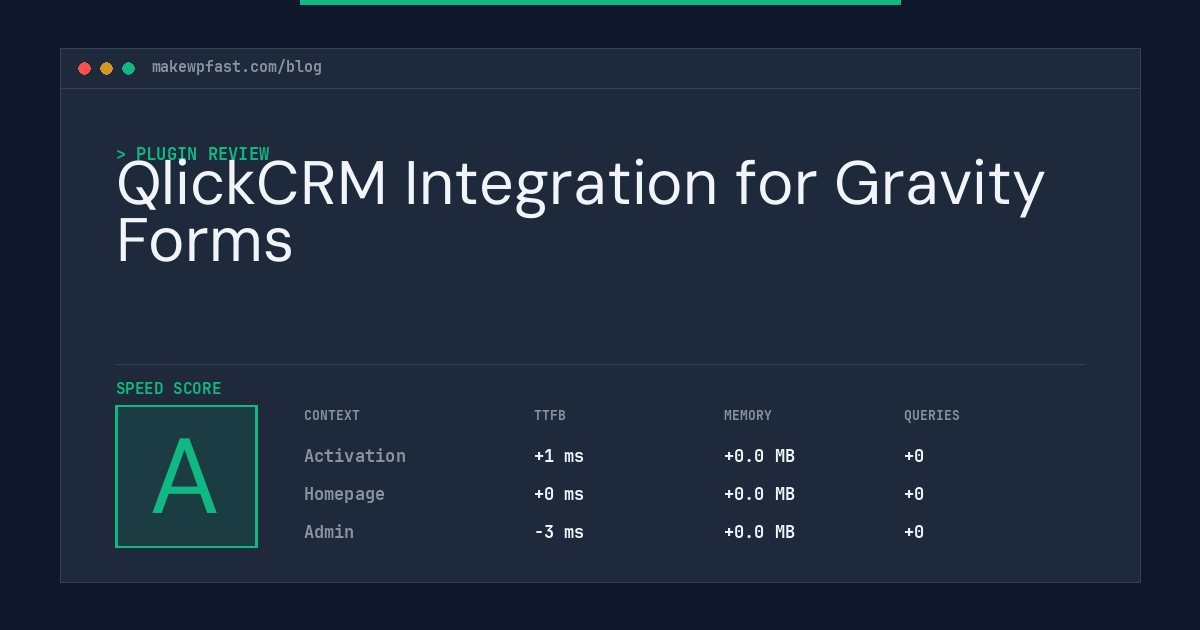 QlickCRM Integration for Gravity Forms - MakeWPFast