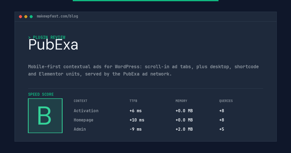 PubExa - MakeWPFast