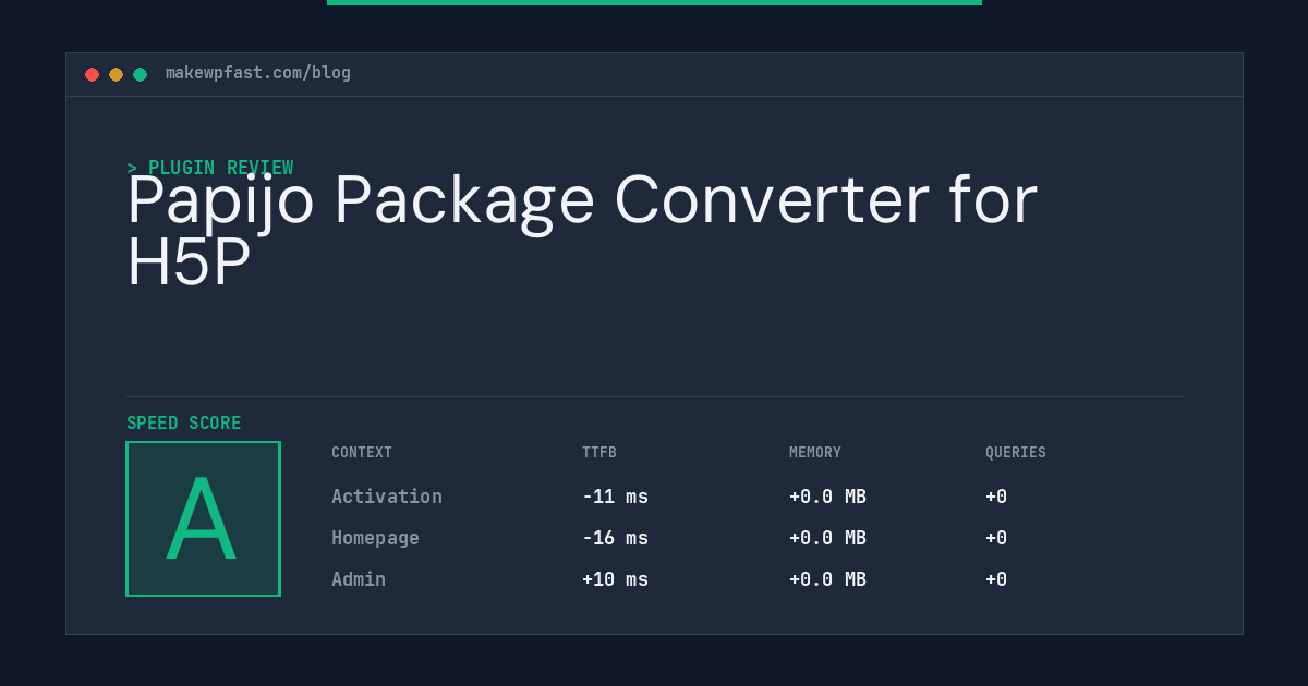 Papijo Package Converter for H5P - MakeWPFast