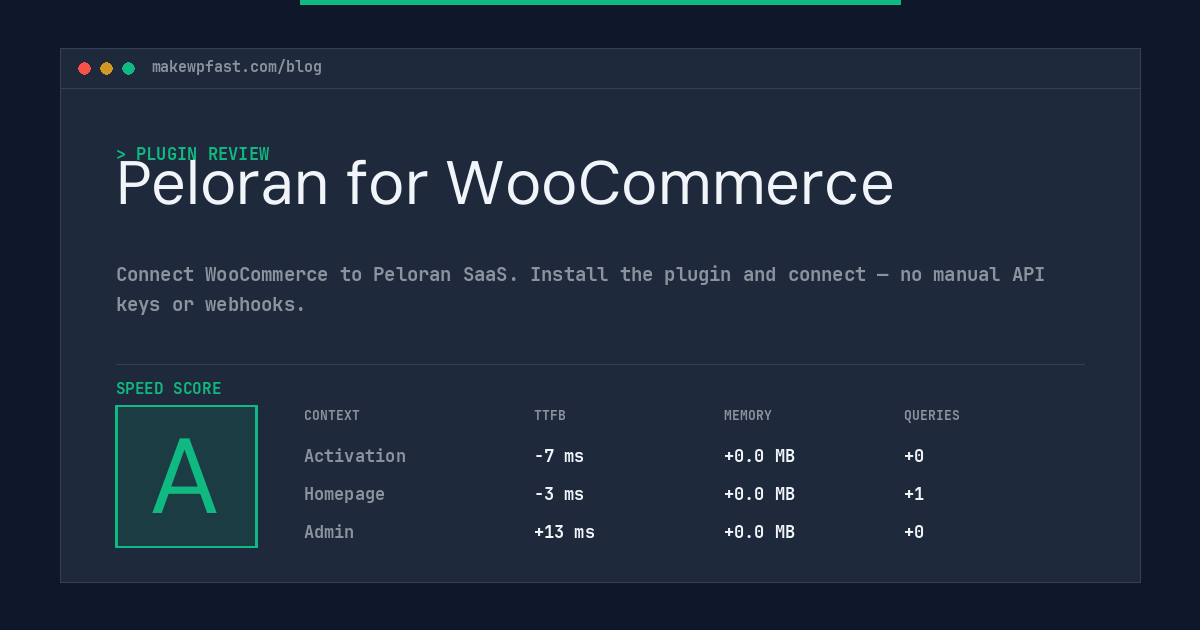 Peloran for WooCommerce - MakeWPFast