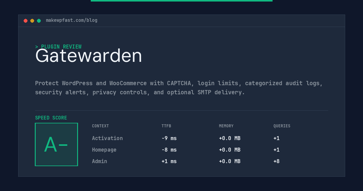 Gatewarden - MakeWPFast