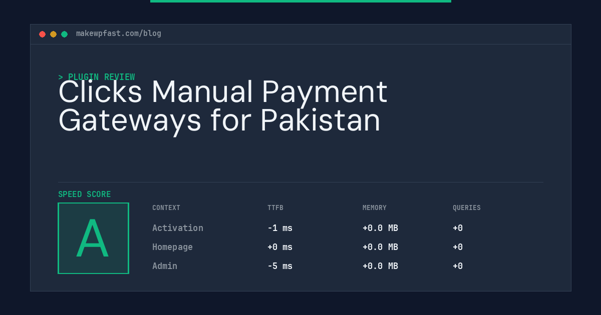 Clicks Manual Payment Gateways for Pakistan - MakeWPFast