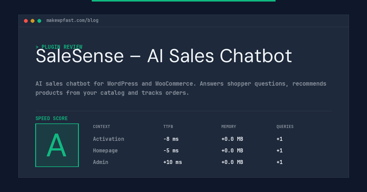 SaleSense – AI Sales Chatbot - MakeWPFast