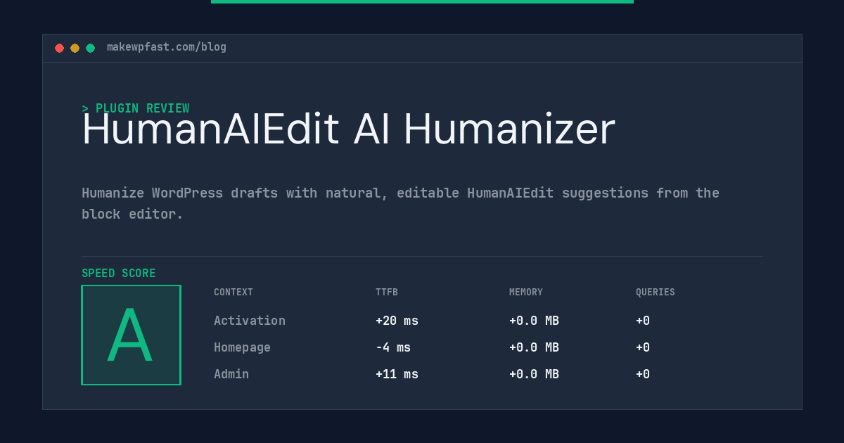 HumanAIEdit AI Humanizer - MakeWPFast