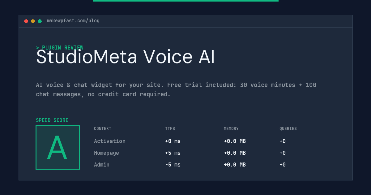 StudioMeta Voice AI - MakeWPFast