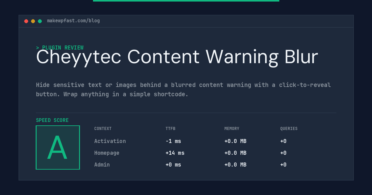 Cheyytec Content Warning Blur - MakeWPFast