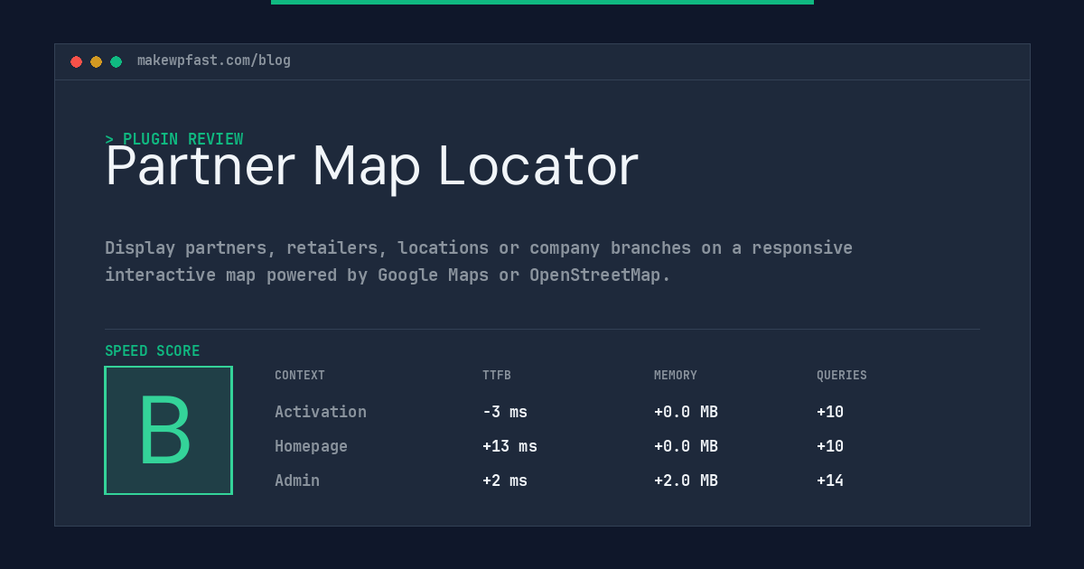 Partner Map Locator - MakeWPFast