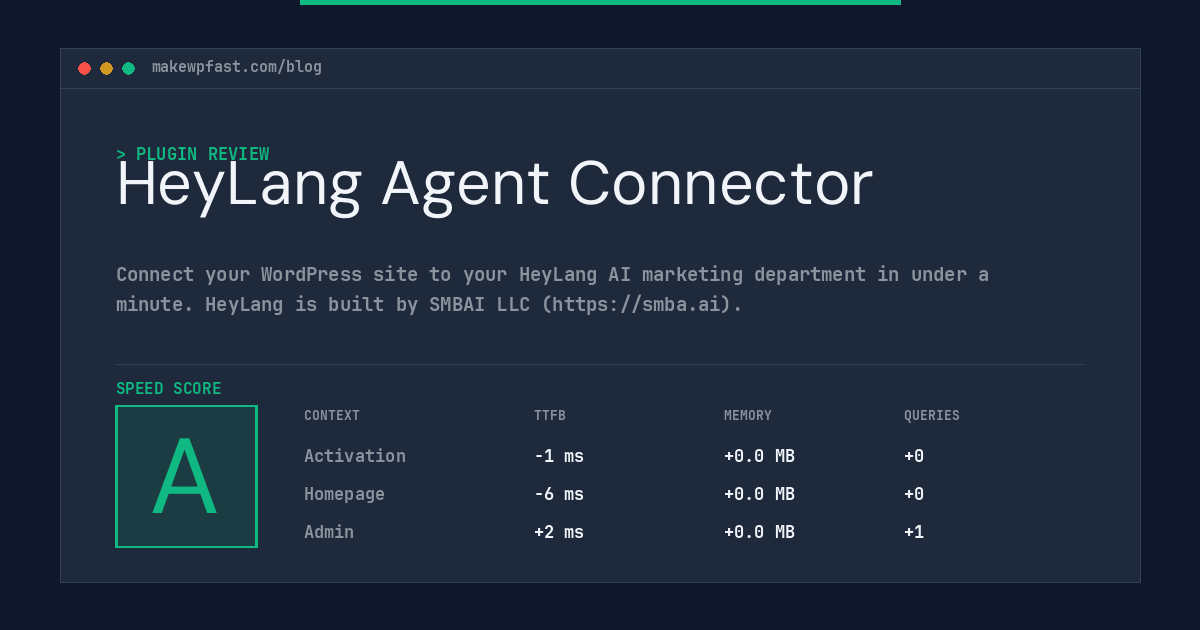HeyLang Agent Connector - MakeWPFast