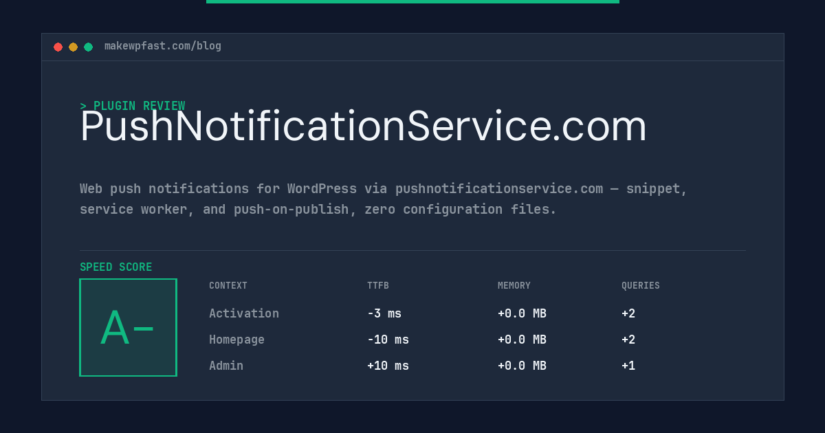 PushNotificationService.com - MakeWPFast