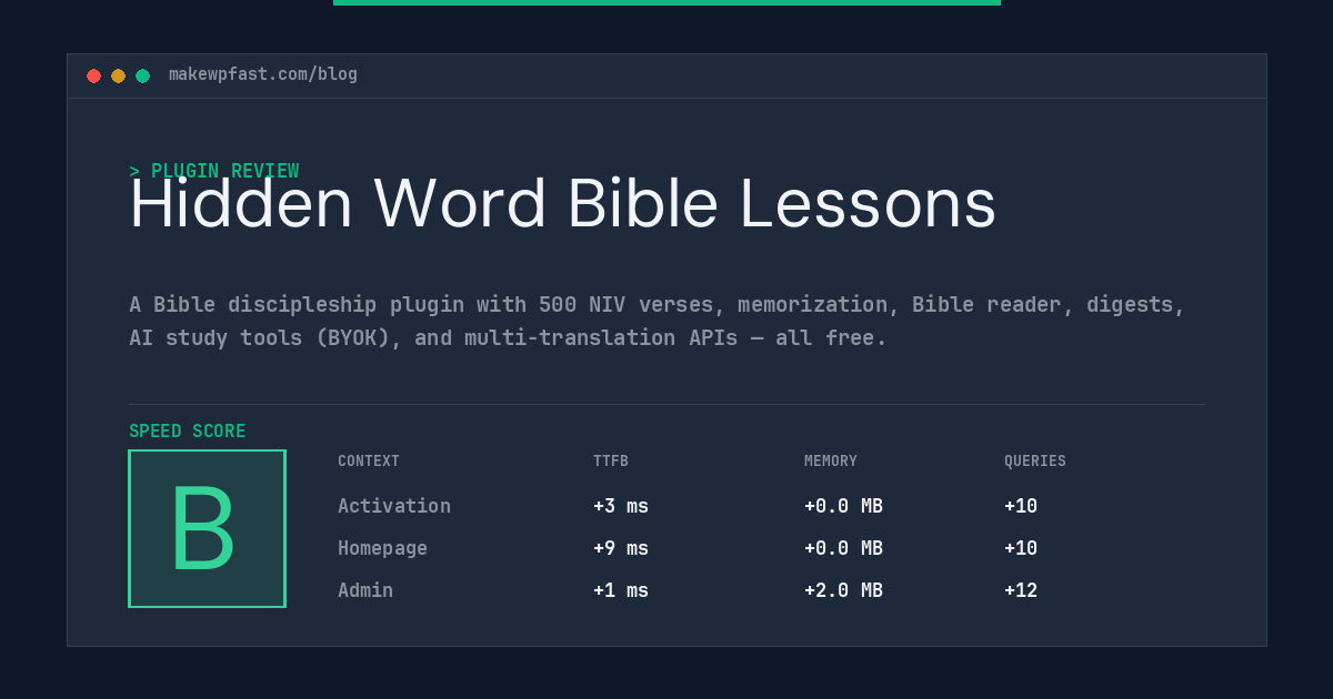 Hidden Word Bible Lessons - MakeWPFast