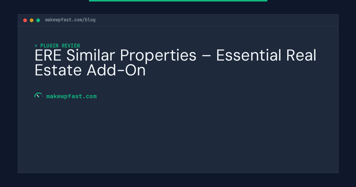 ERE Similar Properties – Essential Real Estate Add-On - MakeWPFast