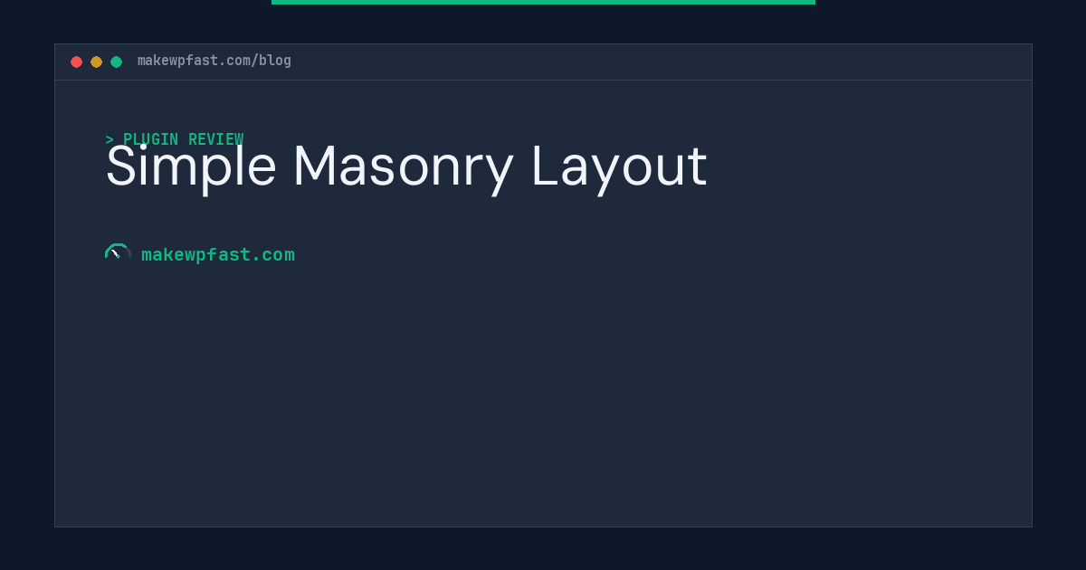 Simple Masonry Layout - MakeWPFast