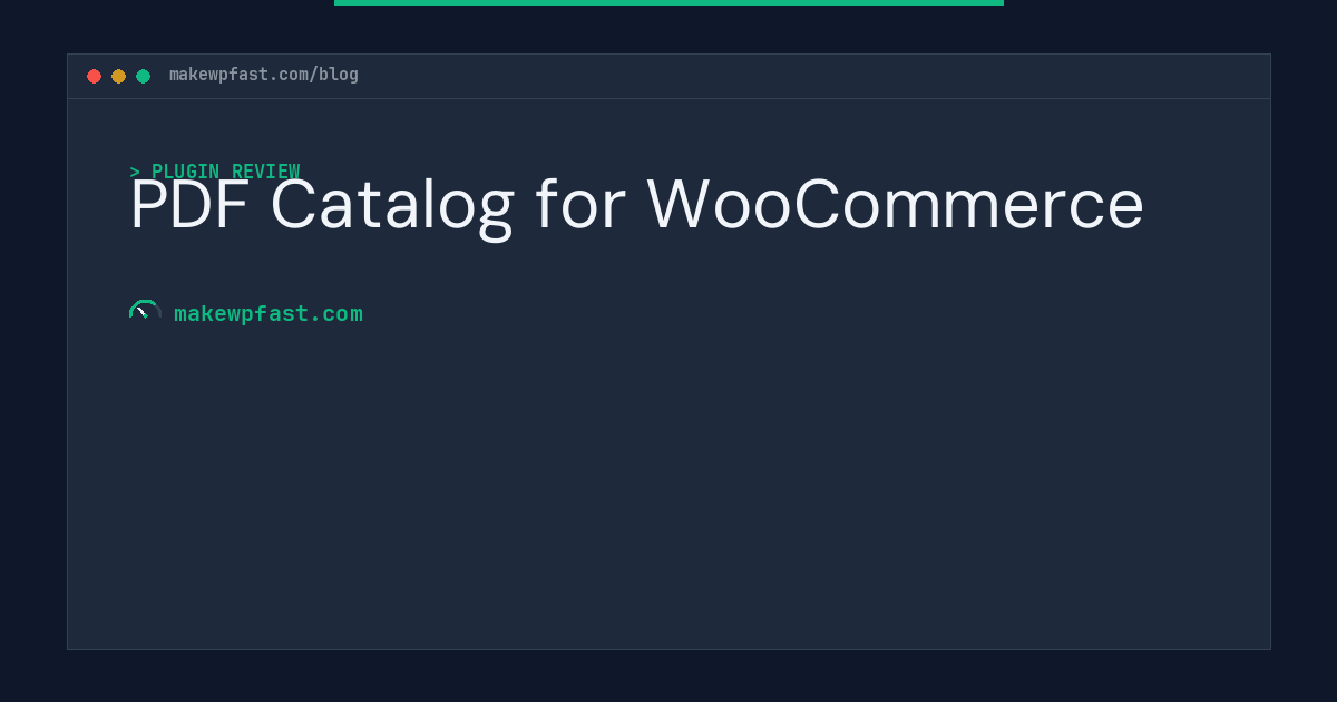 PDF Catalog for WooCommerce - MakeWPFast