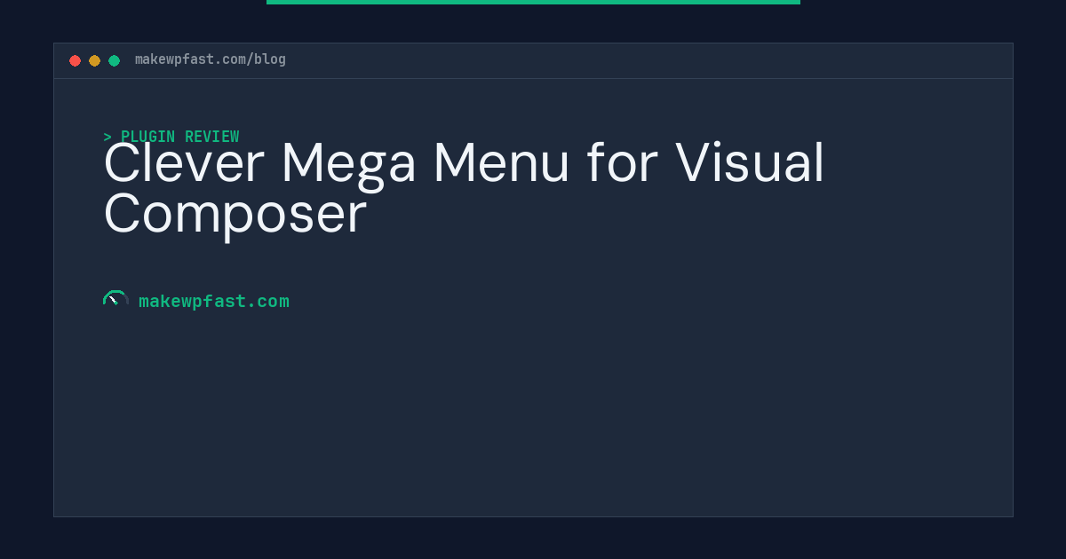 Clever Mega Menu for Visual Composer - MakeWPFast
