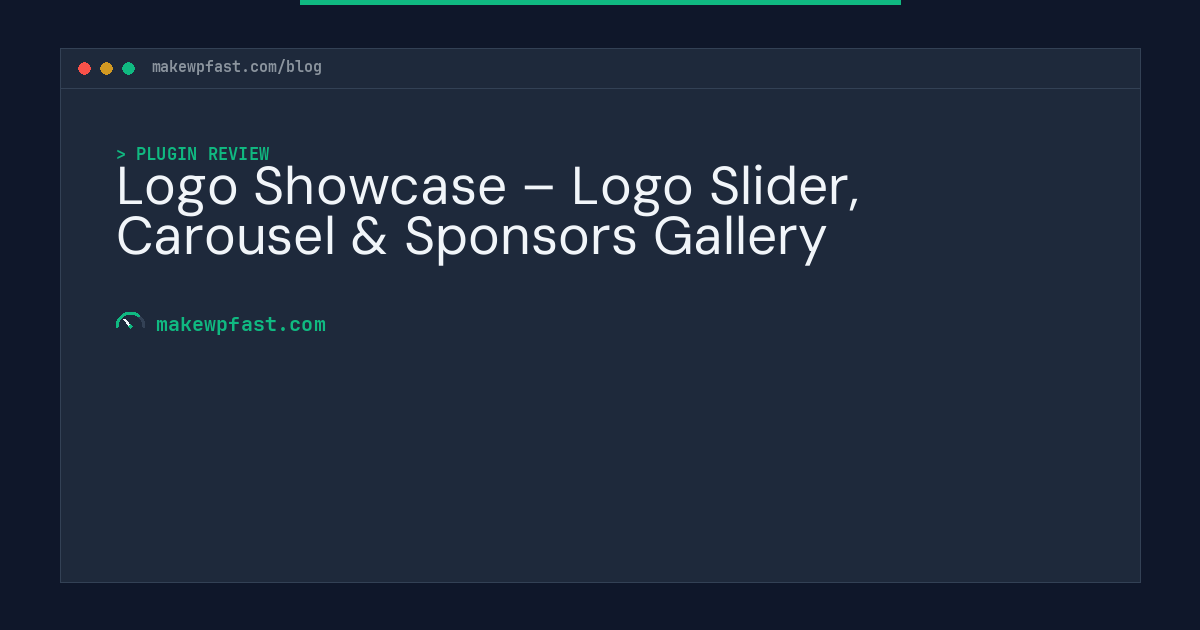 Logo Showcase – Logo Slider, Carousel & Sponsors Gallery - MakeWPFast
