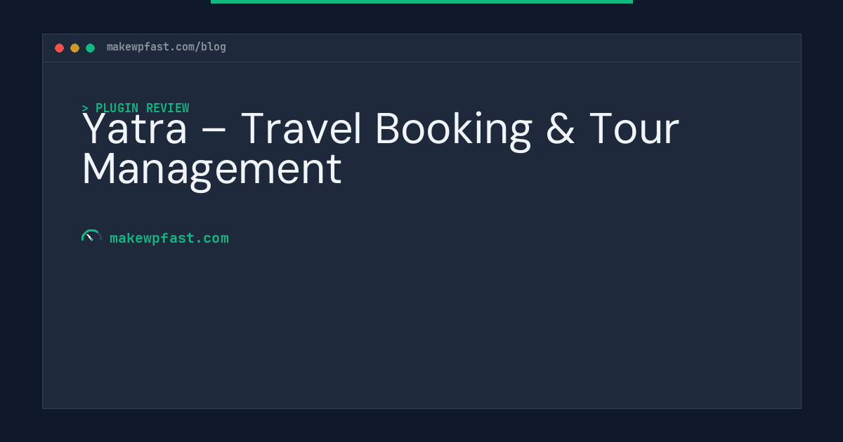Yatra – Travel Booking & Tour Management - MakeWPFast
