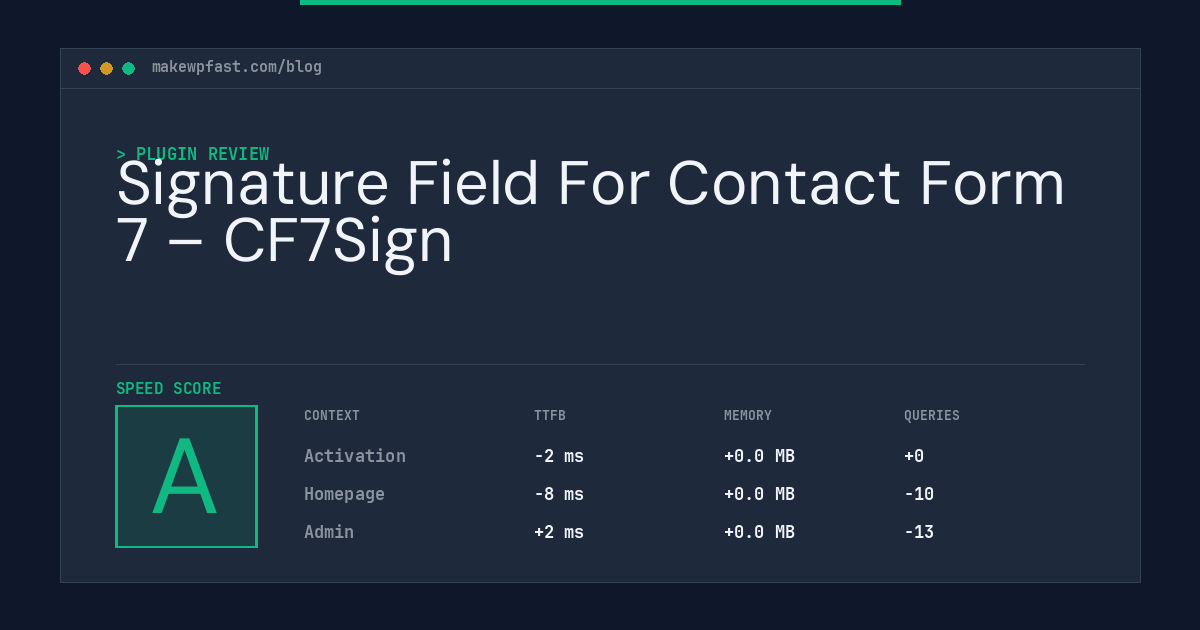 Signature Field For Contact Form 7 – CF7Sign - MakeWPFast