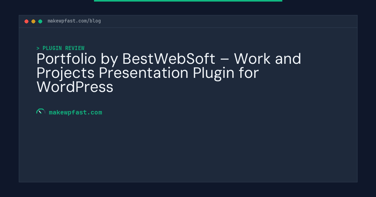 Portfolio by BestWebSoft – Work and Projects Presentation Plugin for WordPress - MakeWPFast