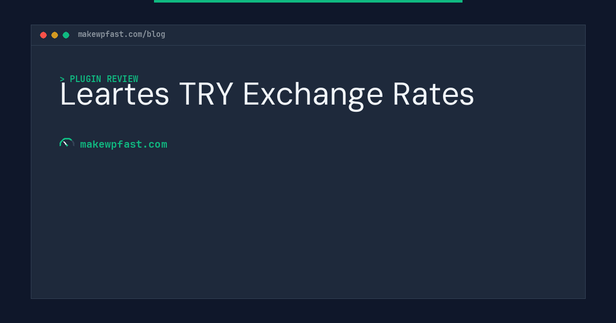 Leartes TRY Exchange Rates - MakeWPFast