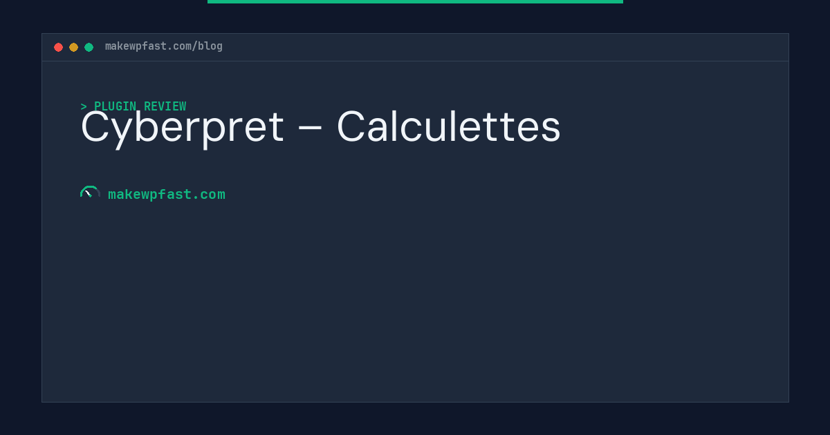 Cyberpret – Calculettes - MakeWPFast