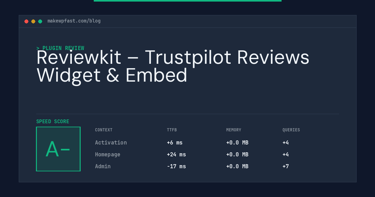 Reviewkit – Trustpilot Reviews Widget & Embed - MakeWPFast