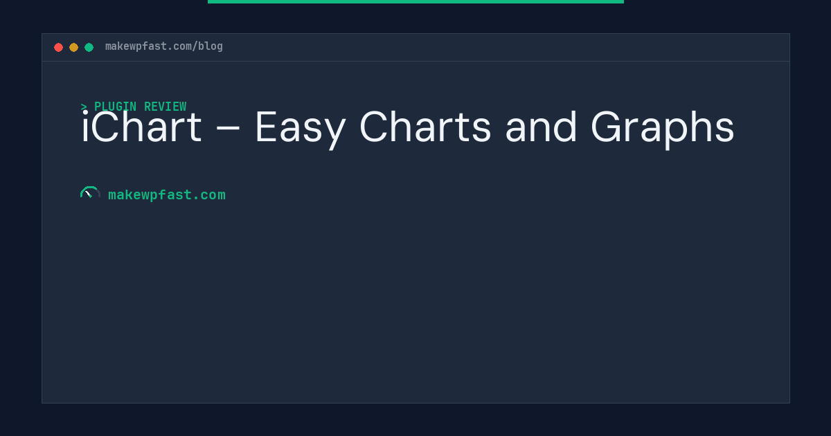 iChart – Easy Charts and Graphs - MakeWPFast