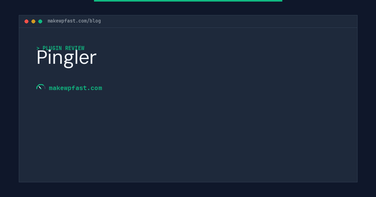 Pingler - MakeWPFast