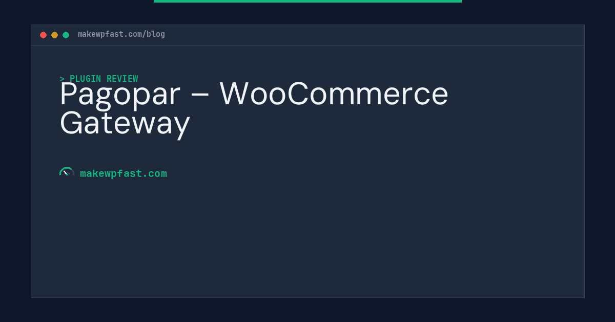 Pagopar – WooCommerce Gateway - MakeWPFast