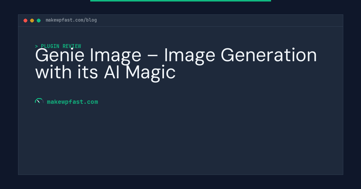 Genie Image – Image Generation with its AI Magic - MakeWPFast