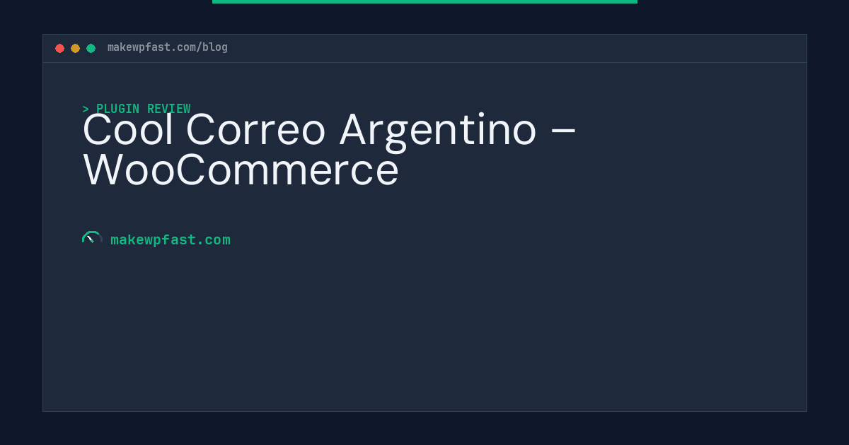 Cool Correo Argentino – WooCommerce - MakeWPFast